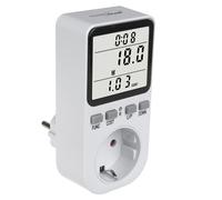 Compteur d'énergie GreenBlue, wattmètre, type E, 220-240V AC, 50Hz, charge max. 16A, IP20, batterie intégrée, GB364 E