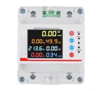 Compteur d'énergie ignifuge 100 A rail DIN ABS | Données en temps réel, accès à distance à l'application Tuya, capacité de 100 A, 220 V CA, connexion Wi-Fi