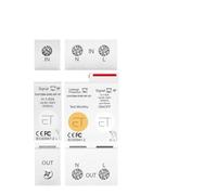 Compteur d'énergie intelligent 1P+N 2P DIN Rail Consommation électrique kWh Disjoncteur de fuite Minuterie Relais Voltmètre(2P)