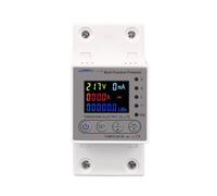 Compteur d'énergie intelligent 63A 80A I, compteur de kilowattheures, minuterie de disjoncteur avec courant de tension et protection contre les fuites(80A)