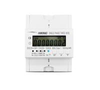 Compteur D'énergie Intelligent À Rail DIN, 2 Phases, 110V + 110V, 60Hz, 80a, Moniteur De Consommation D'énergie, Kilowattheure, Watt-mètre