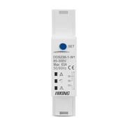 Compteur d'énergie intelligent bidirectionnel, 18mm, 63a, minuterie, moniteur de puissance, kilowattheure, avec protection de tension et de courant(DDS238-1-W1)