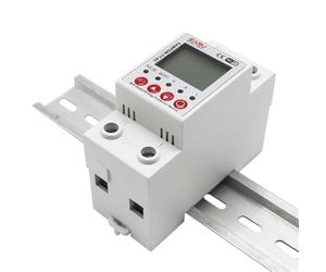 Compteur d'énergie intelligent Tuya 2P 63A 230V Compteur de puissance kWh Fuite à la terre Protecteur de surtension et de sous-tension Dispositif de relais Interrupteur Disjoncteur