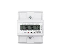 Compteur d'énergie LCD AC Din Rail 230V, 3 phases, 4 fils, moniteur de consommation d'énergie, kWh, wattmètre 3 × 30(100A) 50/60HZ