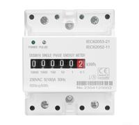 Compteur d'énergie mono-phasé sur rail DIN AC 220 V 100 A avec fonction de sortie d'impulsion intégrée