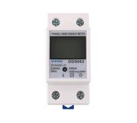 Compteur d'énergie monophasé, 1 phase, 2 fils, kWh, tension, courant, consommation d'énergie, wattmètre, électricité, 230V, 5(80) A, 50Hz, 120V(DDS662,120V)