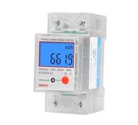 Compteur d'énergie monophasé 2P, testeur électronique, jauge électrique multifonctionnelle avec rétro-éclairage 230V