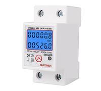 Compteur D'énergie Monophasé À Rétro-éclairage Numérique LCD KWh De Consommation Wattmètre Électronique AC 80A Réinitialiser Zéro Contrôle Précis L'énergie