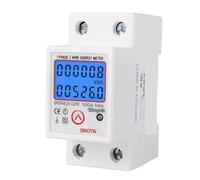 Compteur d'énergie monophasé à rétroéclairage numérique LCD DDS6619 Compteur de consommation d'énergie kWh Wattmètre Électronique AC 220V 80A Remise à zéro(110V)