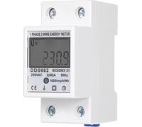 Compteur d'énergie monophasé AC 230V sans rétro-éclairage DDS662