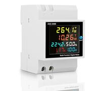 Compteur d'Énergie Monophasé AC 40-300V 100A, Compteur D'électricité avec Écran LCD Couleur, Compteur Electrique 1 Phasé, 6 En 1 Ampèremètre Voltmètre, Compteur d'Energie Intelligent Compteur KWh