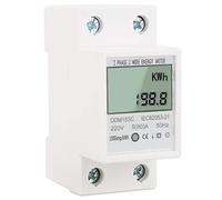 Compteur d'Énergie Monophasé Compteur d'Énergie Monophasé Rail Din Compteur électrique Numérique Compteur d'Énergie Monophasé de Rétroéclairage LCD