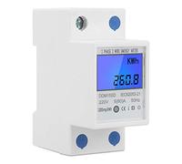 Compteur D'énergie Monophasé DDM15SD 5-80A Din-rail KWh Compteur électrique LCD Rétro-éclairage Compteur KWh, 220V/230V 50/60Hz