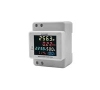 Compteur d'énergie monophasé Din Moniteur d'utilisation de l'électricité 40-300.0V 100A Voltmètre Ampèremètre Fréquence Compteur de puissance Enregistreur de consommation d'énergie