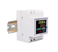 Compteur d'énergie monophasé Din Rail, moniteur de consommation d'électricité, AC 40-300V, 100A, voltmètre, ampèremètre, Watt, Kwh, fréquence, compteur de puissance(250-450V External CT)