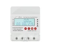 Compteur d'énergie monophasé intelligent 100 A, protection contre les surtensions et les sous-tensions, mesure bidirectionnelle de la puissance kWh