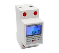 Compteur d'énergie monophasé sur Rail DIN 5-80A 220V 50Hz, compteur électronique KWh avec rétroéclairage LCD, affichage numérique DDM15SD