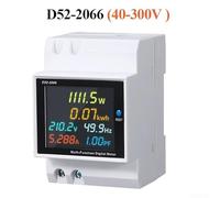 Compteur d'énergie numérique AC 40 300 V 100 A monté sur rail avec mesure de fréquence et de facteur de puissance et stockage de données pour usage domestique et industriel