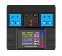 Compteur d'énergie numérique AC85-265 V avec écran TFT LCD WiFi 3680 W 16 A Consommation d'énergie en temps réel Surveillance des coûts Fonction d'alarme pour la maison (WIFI dent)