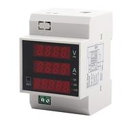 Compteur d'énergie numérique, compteur de puissance multifonctionnel avec affichage LED, mesure le facteur de puissance actif du courant de tension alternative, montage sur rail (AC80-300/100A)