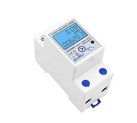Compteur d'énergie numérique LCD monophasé Réinitialisation à zéro kWh Tension Courant Consommation électrique Compteur Wattmètre électrique 220 V Rail Din