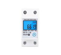 Compteur d'énergie numérique monophasé à deux fils, mise à jour sur Rail Din, affichage LCD, KWh, consommation d'énergie électrique AC 120V/230V, wattmètre
