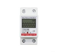 Compteur d'énergie numérique monophasé avec rail DIN de 35 mm pour surveiller la charge électrique jusqu'à 60 A dans les systèmes 110 V/127 V