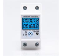 Compteur d'énergie numérique monophasé DDS9588 AC 110V/220V Din Rail, KWh, consommation d'énergie, wattmètre électronique, réinitialisation zéro(120V A Backlight)