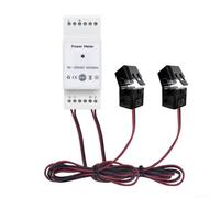 Compteur d'énergie pour résidentiel pour solaire photovoltaïque avec pour intégration de l'écosystème Tuya - Affichage en temps réel de la tension et de la puissance (300 A)