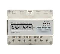 Compteur d'énergie triphasé à 4 fils avec écran LCD, compteur d'électricité avec conception anti-interférence pour usage industriel et commercial, matériau ignifuge PC 7P AC230 V