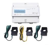 Compteur d'énergie triphasé compatible avec Tuya WiFi avec surveillance KWh, relais marche/arrêt à distance et prise en charge du protocole DL/T645 2007 (80 A)