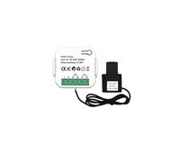 Compteur D'éNergie Tuya ZigBee 2 Voies Bidirectionnel avec Pince de Capteur de Courant App Moniteur Puissance 100-240VAC, 1 Canal-1CT