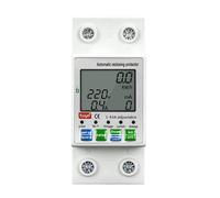 Compteur d'énergie Wi-Fi Tuya 63A 2p, protection contre les surtensions et les sous-tensions, relais de circuit d'alimentation intelligent (KWh)