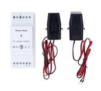 Compteur d'énergie WiFi, moniteur de puissance intelligent avec 2 pinces CT 500 A, tension monophasée, suivi du courant KWh pour le système solaire domestique et l'analyse de