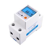 Compteur d'énergie zéro sur Rail Din 110V/230V AC, monophasé, kWh, tension, courant, consommation d'énergie, compteur, wattmètre, électricité(Transperant 230V)