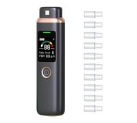 Compteur d'haleine professionnel de cétone - Analyseur de cétone portable de haute précision - Testeur de cétose avec 10 embouts buccaux réutilisables pour régime cétogène et suivi de remise en forme