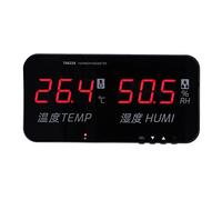 Compteur d'humidité et de Température à Affichage Numérique | Pour Serre LED Industrielle, Capteur Haute Précision, Fonction D'alarme, Support de Bureau, Large Portée