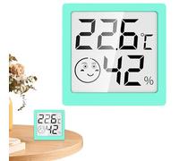 Compteur d'humidité et de température - Mini hygromètre avec grand écran LCD, compteur électronique numérique pour intérieur, chambre de bébé, réfrigérateur, congélateur, serre ou bureau, tra