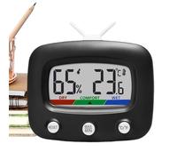 Compteur d'humidité pour les environnements intérieurs - en forme de TV re numérique précis - Détecteur de température et d'humidité - Pour maison Garage Chambre sous-sol Serre intérieure Terrarium