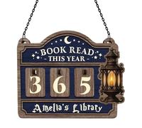 Compteur D'objectifs De Lecture - Livres Suspendus Au Mur, Suivi De Lecture 30 X 20 Cm, Décor D'étude De Motivation, Tableau D'affichage | Bibliothèque De Chambre À Coucher, Organisateur D'étagère De