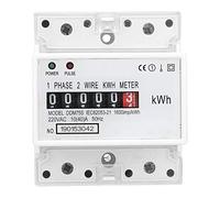 Compteur Electrique 220V / 230V DIN-Rail Compteurs d'Énergie Wattmètre 4P Fil Électrique Monophasé 10-40A