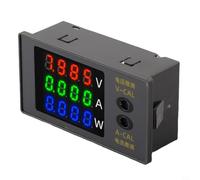 Compteur Électrique DC 100V 10A 1000W LED(Red Green Blue) | pour affichage LED clair, mesure tension 0-100V, courant 10A, pour puissance 1000W, précision fiable