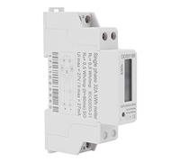 Compteur Électrique Monophasé，5-32A 220V Compteur d'énergie monophasé DIN-Rail avec Affichage à LED Digital pour la mesure de fréquence nominale 50 Hz ou 60 Hz courant alternatif