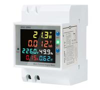 Compteur Électrique Monophasé Monté sur Rail Compteurs D'Énergie Intelligent avec Contrôle Wifi Tuya App Compteur Intelligent Numérique Tension, Courant, Puissance et Facteur de Fréquence