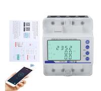 Compteur electrique triphasé 100A 380V AC Smart meter 3 phases wifi Compteur bidirectionnel avec asymétrie de tension/perte de phase/retard de surintensité/protection contre les sous-tensions.