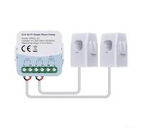 Compteur électrique WiFi à double canal - Moniteur d'énergie bidirectionnel - Prend en charge l'application Tuya - Suivi des données en temps réel - Haute capacité - Statistiques détaillées de