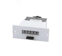 Compteur électromagnétique à réinitialisation par pression à 6 chiffres DC 24 V AC 220 V LFC-6 avec coque en plastique 1 pièce(AC 220V)