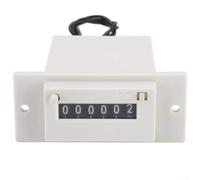 Compteur électromagnétique CC 12 V, CSK6-YKW 6 chiffres 0-999999 Compteur de signal d'impulsion pour automatisation industrielle, totalisateur électronique