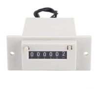 Compteur électromagnétique, CSK6-YKW Compteur d'impulsions à 6 chiffres 0-999999 DC 12 V pour comptage d'automatisation industrielle