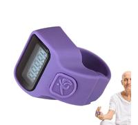 Compteur électronique de doigts - ABS léger 3 x 2,3 cm, compteur à petits chiffres, écran LCD, minuterie de course, des tours | Clicker à main multifonctionnel pour les concerts de coaching, les